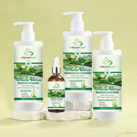 Aloe Vera Nourishing Collection Bundle - Complete Hair & Body Care