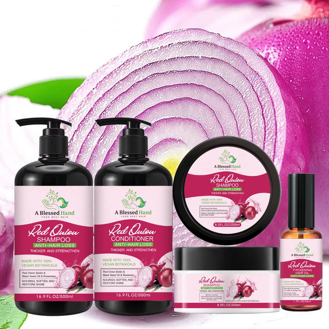 Red Onion Hair Care Complete Bundle - Anti-Hair Loss System